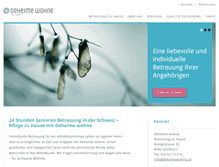 Tablet Screenshot of deheimewohne.ch